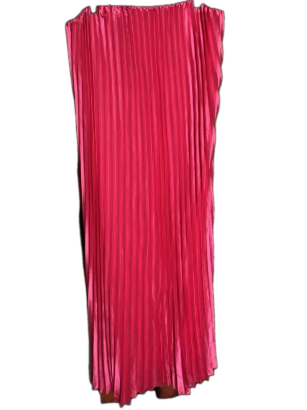 Lulus Divian XL Hot Pink Ombre Strapless Pleated Maxi Dress Barbiecore Prom - Picture 4 of 10